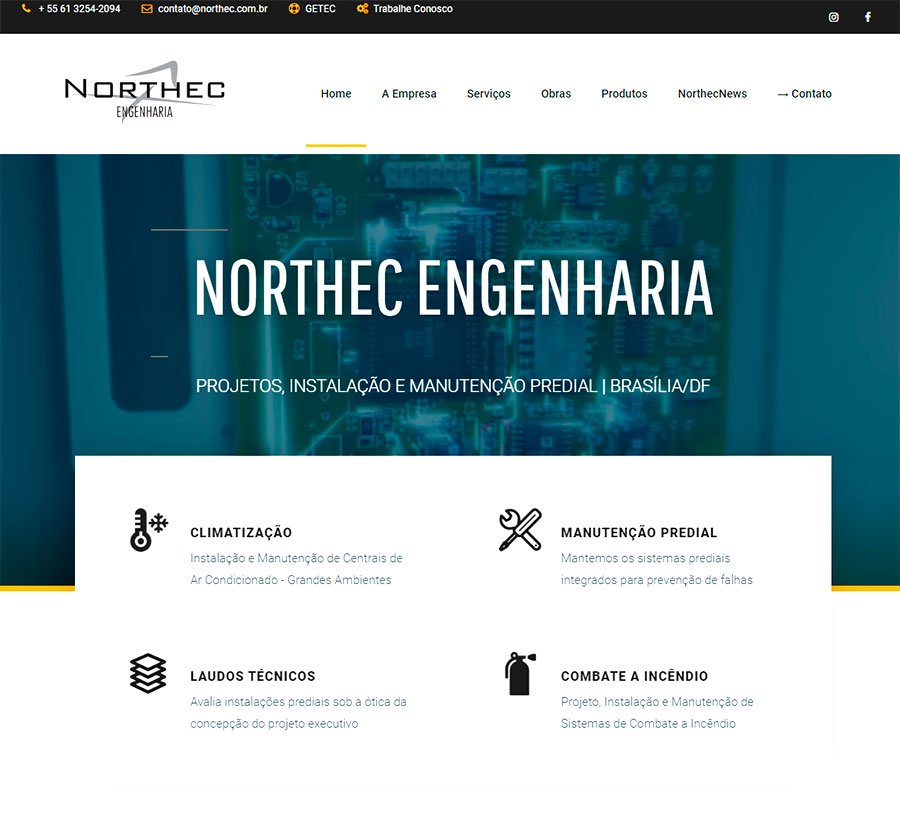 SEO e Conteúdo para o site da Northec Engenharia