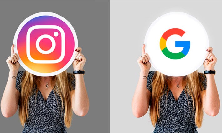 A maior diferença entre Google e Instagram