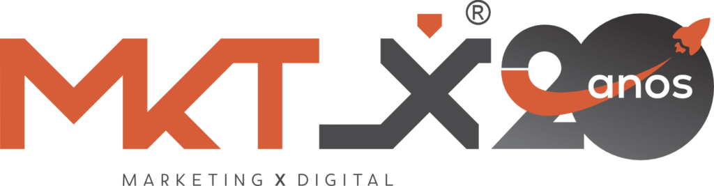 Logotipo Marketing X Digital - 20 anos
