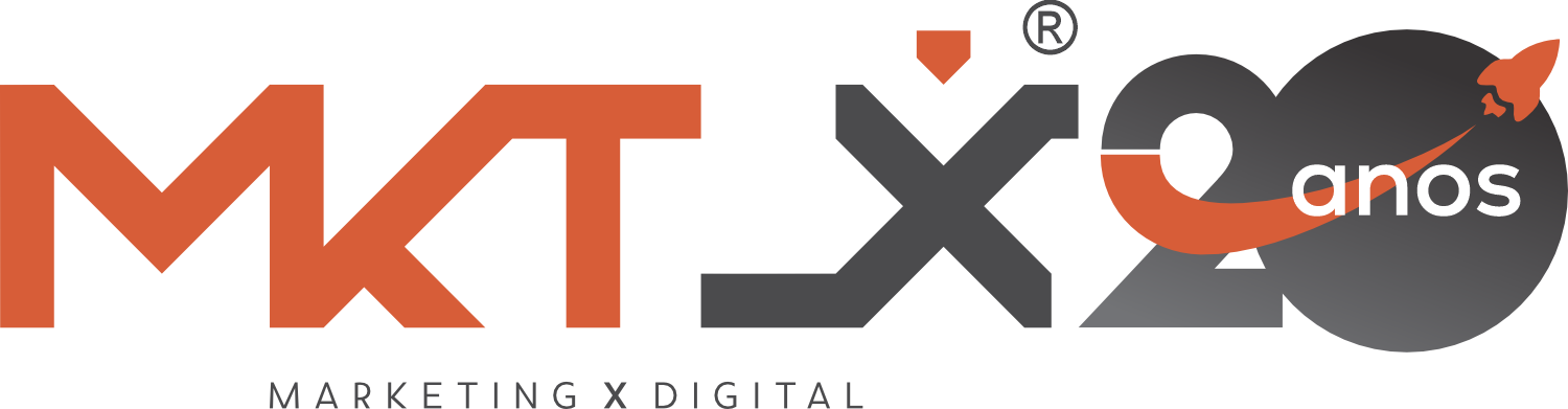 Logotipo Marketing X Digital - 20 anos